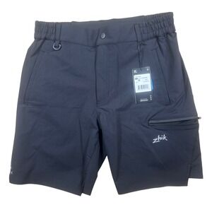 Zhik Mens Deck Short Anthracite Gray Water‎ Resistant 4-Way Stretch Medium NEW